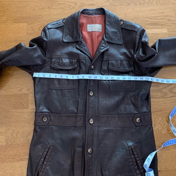 Vintage Sears Men’s Brown Leather Jacket, Chest 42” Medium to Large - Picture 6 of 11